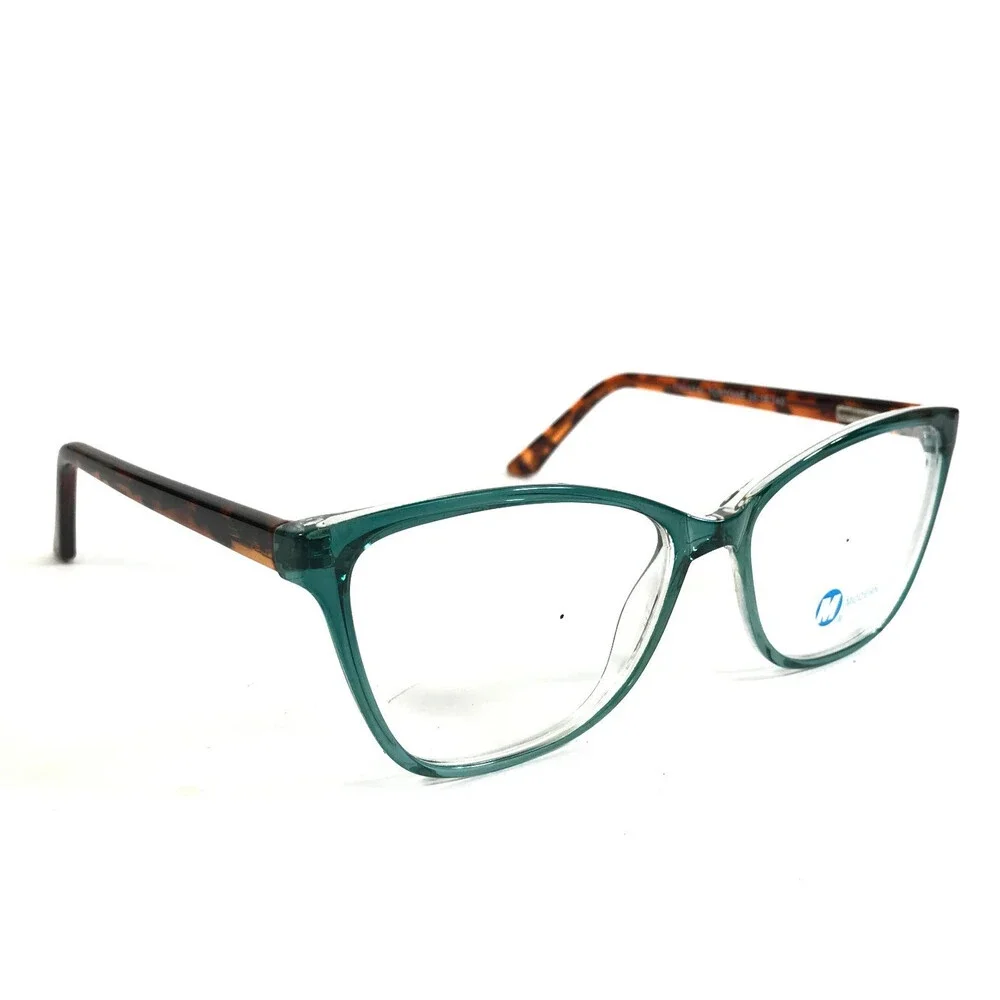 Modern Eyeglasses Frames EFFORT CRYSTAL TORTOISE Cat Eye Full Rim 55-16-140